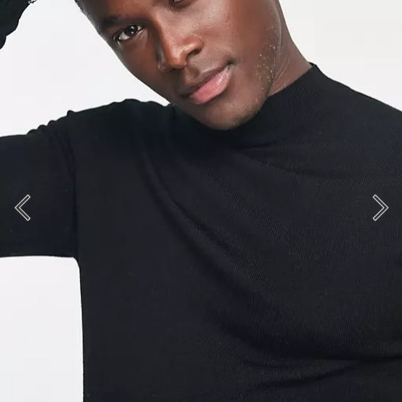 ASOS DESIGN | Muscle Fit Merino Wool Roll Neck Sze 2XS NWT - Picture 3 of 4